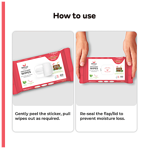 Buy Mylo Care Baby Wipes Organic Coconut Oil & Neem, Safe For Baby's