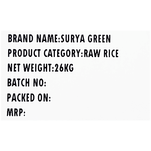 Surya Raw Rice, 26 kg  