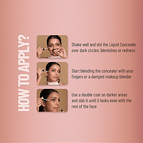 Swiss Beauty Liquid Concealer - Lightweight, Matte Finish, Easy To Blend, 5.6 g Yellow