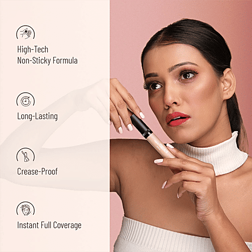 Swiss Beauty Liquid Concealer - Lightweight, Matte Finish, Easy To Blend, 5.6 g Yellow