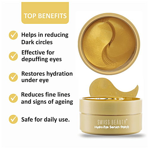Buy Swiss Beauty Hydra Eye Serum Patch Restores Hydration, Reduces Dark Circles Online at Best