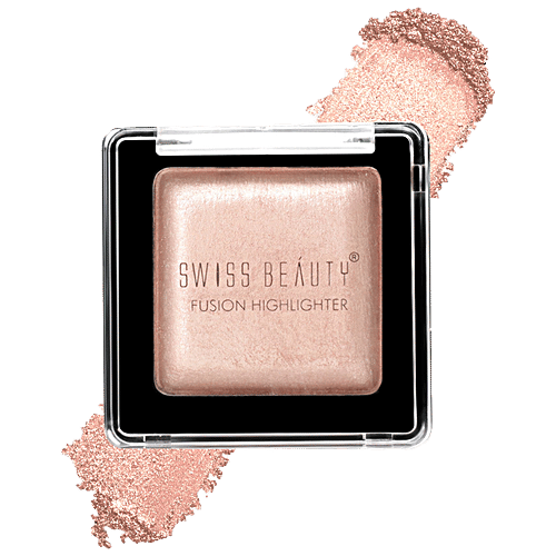 Swiss Beauty Fusion Highlighter - Easy To Blend, Highly Pigmented, 6 g Shade-02 
