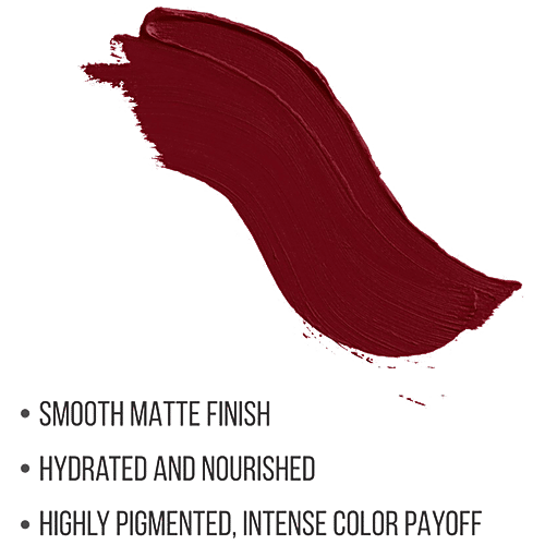 Swiss Beauty Non Transfer Matte Crayon Lipstick, 3.5 g Bloodshot Maroon 