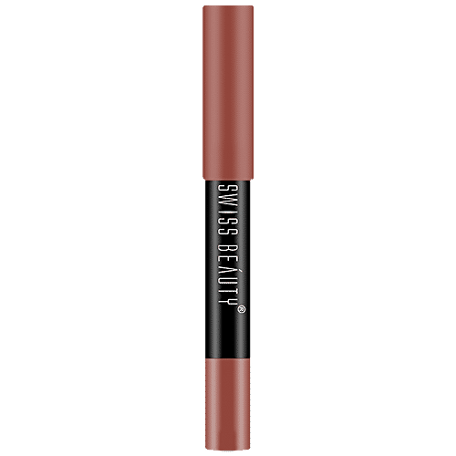 Swiss Beauty Non-Transfer Matte Crayon Lipstick, 3.5 g Artist Nude 