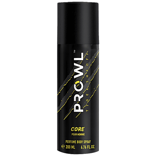 Prowl By Tiger Shroff Core - Perfume Body Spray, Long-lasting Fragrance, 200 ml  
