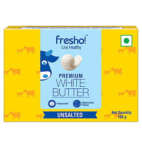 fresho! Butter - Unsalted, 100 g  