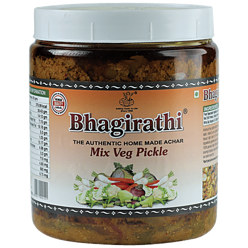 Bhagirathi Mixed Vegetable Pickle - Authentic Home Made Achar, 1 kg  