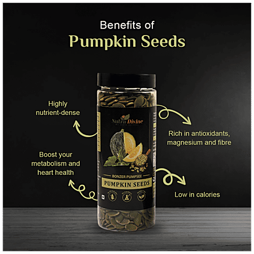 Buy NutraDivine Bonzer Pumpsee Pumpkin Seeds Rich In Dietary Fibre