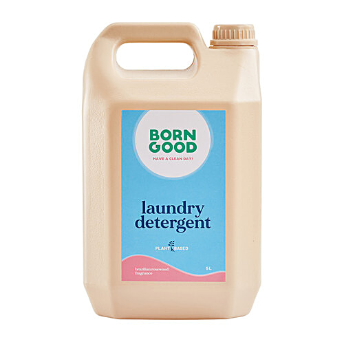 Born Good Plant Based Brazilian Rosewood Fragrance Liquid Detergent | Baby &  Pet Safe, 5 L Can Removes Tough Stains
 Pleasant Fragrance