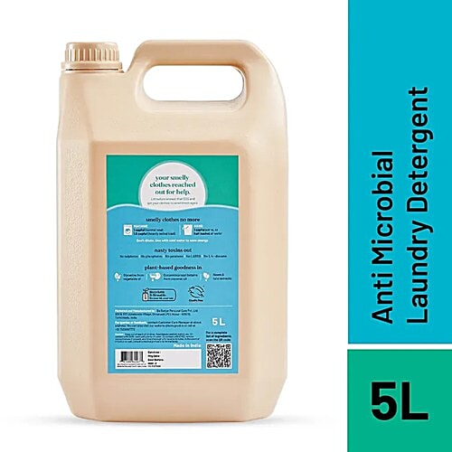 Born Good Plant Based Anti Microbial Liquid Detergent | Baby Safe, 5 L Can Removes Odour
 Effective on Stains
