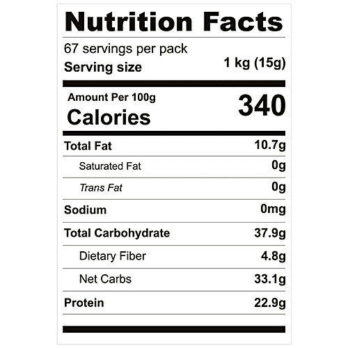 Foodio.fit Low Carb Atta, 1 kg Box 