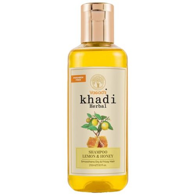 Buy Vagad's khadi Herbal Lemon & Honey Shampoo Smoothens Dry & Frizzy