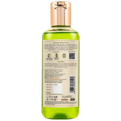 Buy Vagad's khadi Herbal Henna & Tulsi Shampoo - Fights Hair Fall, Scalp  Irritation & Dandruff, Paraben Free Online at Best Price of Rs 189 -  bigbasket