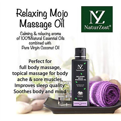 Buy NaturZest Relaxing Magic Massage Oil 100 Natural, Improves Sleep