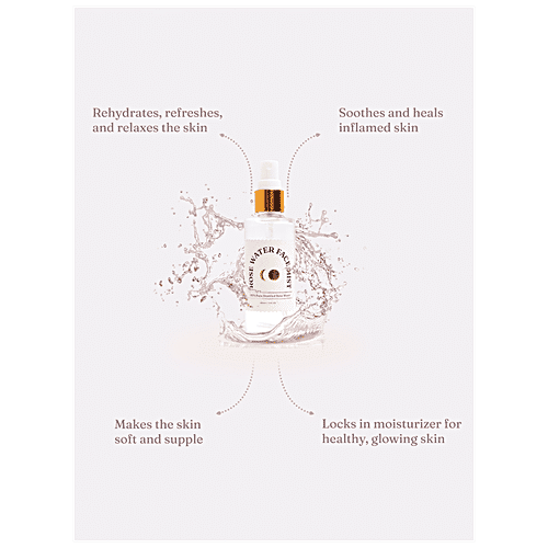 Dromen & Co Rose Water Face Mist - 100% Pure, Hydrating, Locks In Moisturiser, For All Skin Types, 100 ml Box 