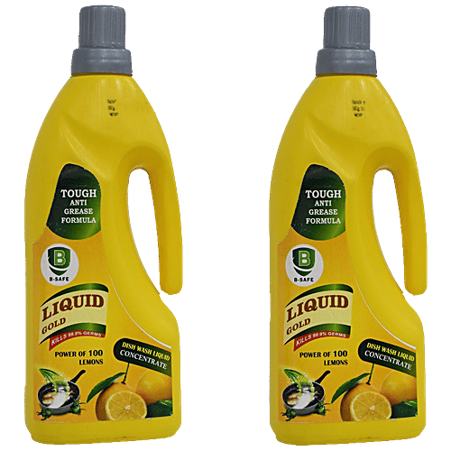 Buy BSAFE Dish Wash Gel Concentrate Liquid Gold, Kills 99.9 Germs