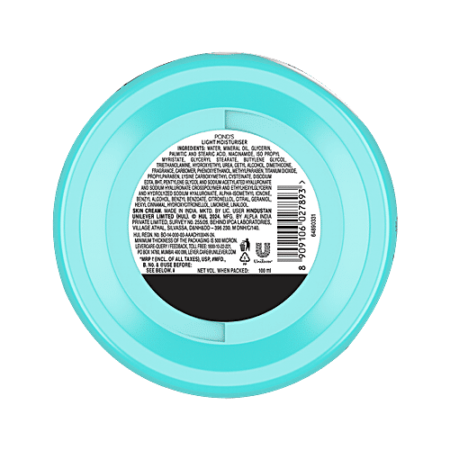 Ponds Hydra Miracle Light Moisturiser With Cera-Hyamino, 100 ml  5X Dryness Repair, For Soft & Smooth Skin