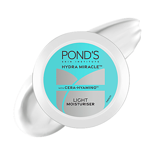 Ponds Hydra Miracle Light Moisturiser With Cera-Hyamino, 100 ml  5X Dryness Repair, For Soft & Smooth Skin