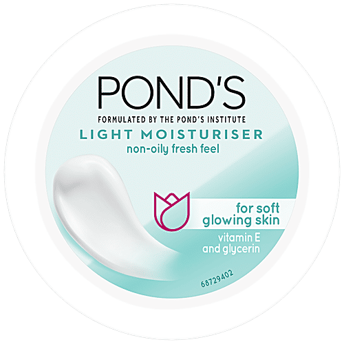 Ponds Light Moisturiser - Non-Oily Fresh Feel, For Soft, Glowing Skin, 50 ml  