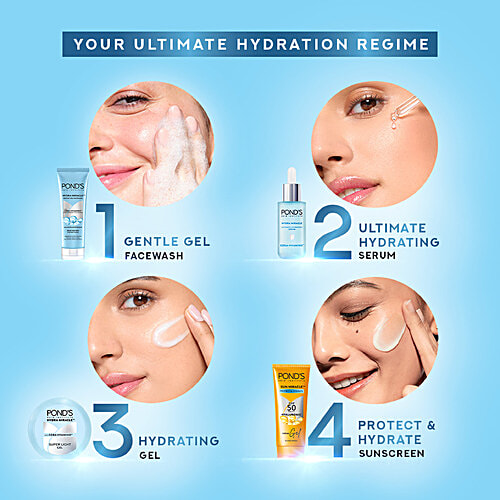 Ponds Super Light Gel Oil-Free Moisturizer With Cera-Hyamino, 200 ml  