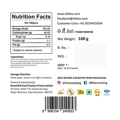 Dibha Mojito Instant Drink Premix - Improves Digestion, 100 g  