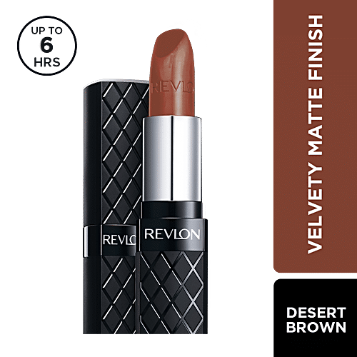 Revlon Colorburst Velvety Matte Finish Lipstick - Lightweight Formula, Long Lasting, 3.7 g Desert Brown 