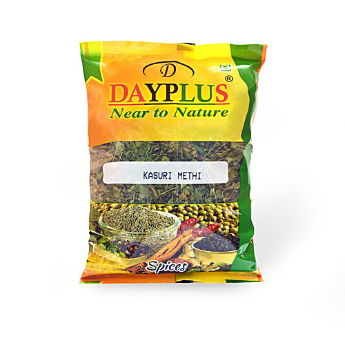 Dayplus Kasturi Methi - Aromatic Dried Fenugreek Leaves, Adds Flavour, High Quality, 50 g Polypack 