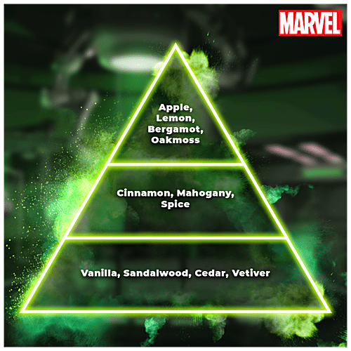 Marvel Hulk Deodorant Perfume Body Spray - Long-Lasting Fragrance, For Men, 200 ml  