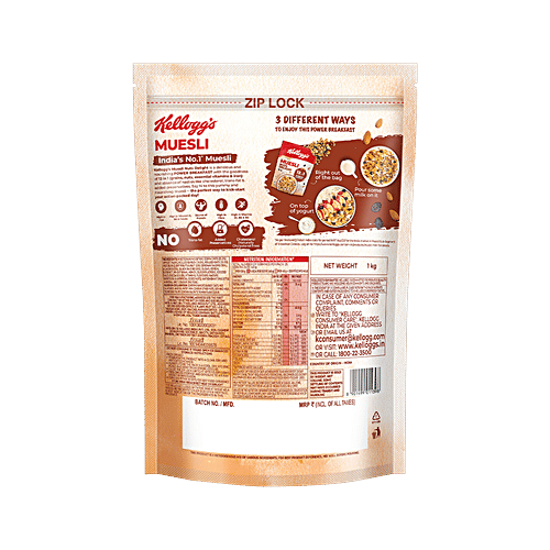 Kellogg's Muesli Nuts Delight - 12 In 1 Power Breakfast, 1 kg  