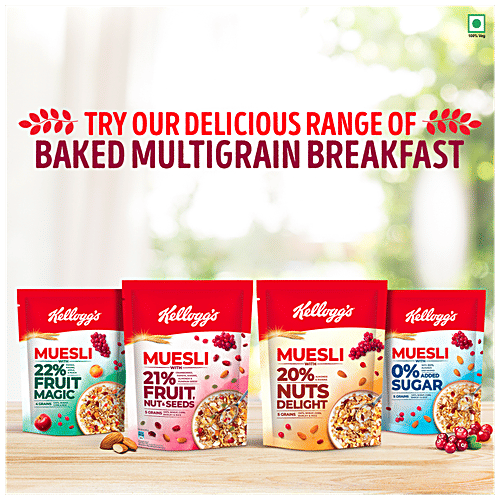 Buy Kelloggs Muesli 20 Nuts Delight, Multigrain Breakfast Cereal
