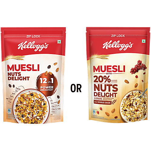 Buy Kelloggs Muesli Nuts Delight 12In1 Power Breakfast, India's No