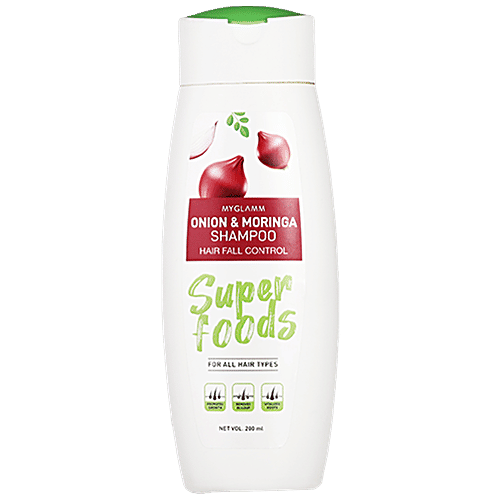 Buy MyGlamm Superfoods Onion & Moringa Shampoo Controls Hair Fall