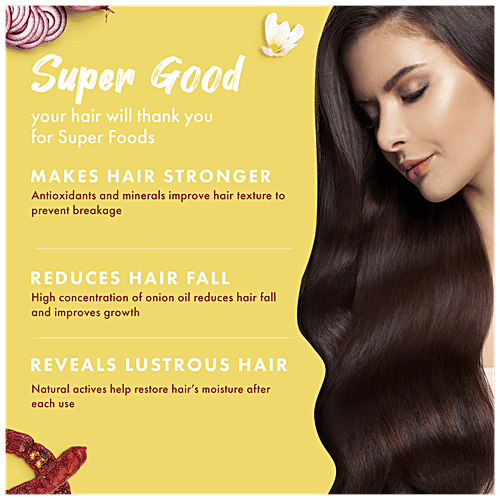 Buy MyGlamm Superfoods Onion & Moringa Shampoo Controls Hair Fall