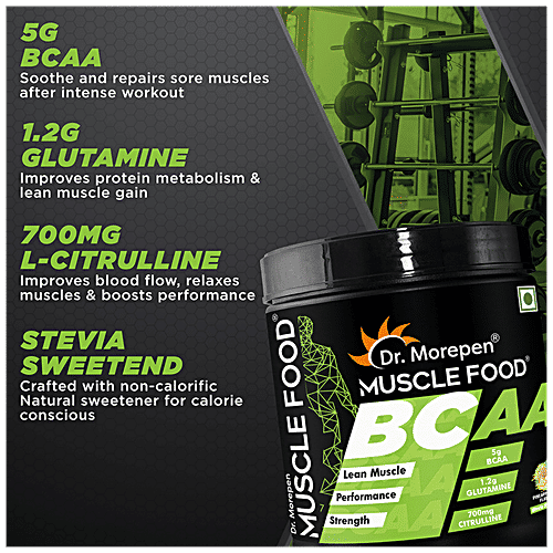 Buy Dr. Morepen Muscle Food BCAA Supplement For Lean Muscle