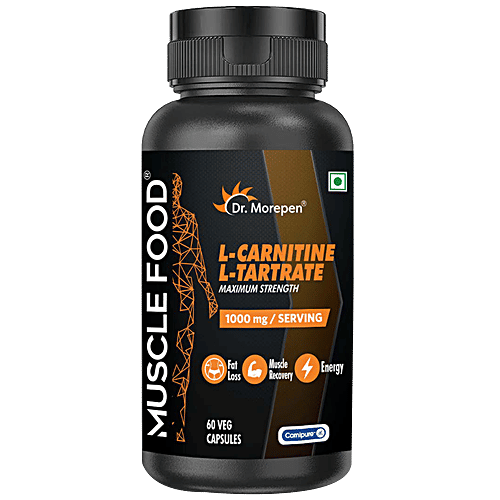 Buy Dr. Morepen Muscle Food LCarnitine LTartrate Capsules 1000 mg