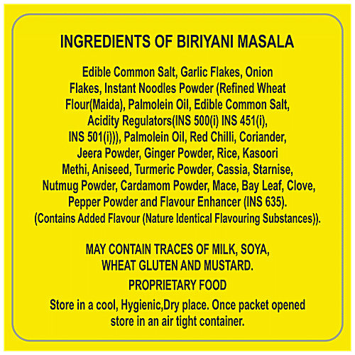 1TO3 Biriyani Masala - Natural Authentic Spices, Rich & Yummy Flavour, 20 g  