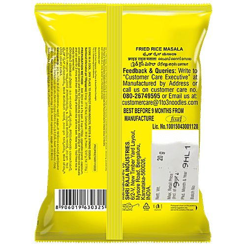 1TO3 Fried Rice Masala - Natural Authentic Spices, Rich & Yummy Flavour, 20 g  