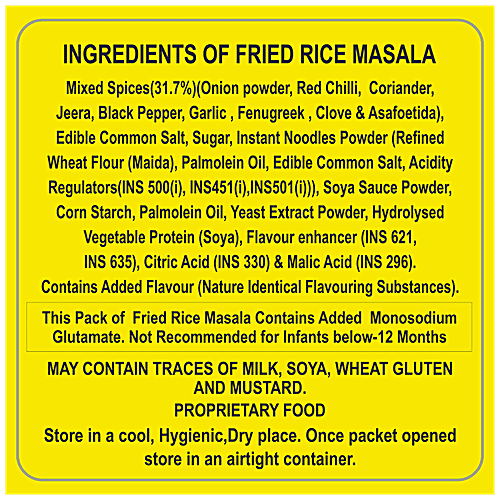 1TO3 Fried Rice Masala - Natural Authentic Spices, Rich & Yummy Flavour, 20 g  