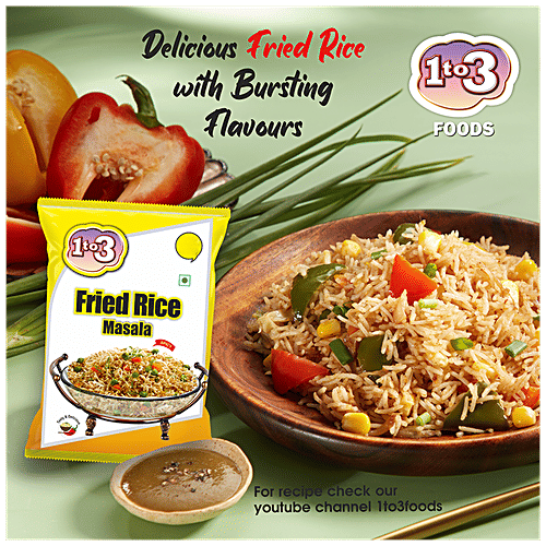 1TO3 Fried Rice Masala - Natural Authentic Spices, Rich & Yummy Flavour, 20 g  