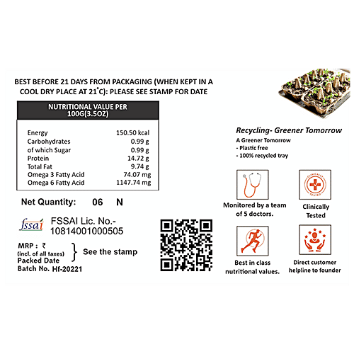 HenFruit Eggs - Protein Max, Premium, No Antibiotics, All Natural, 6 pcs  