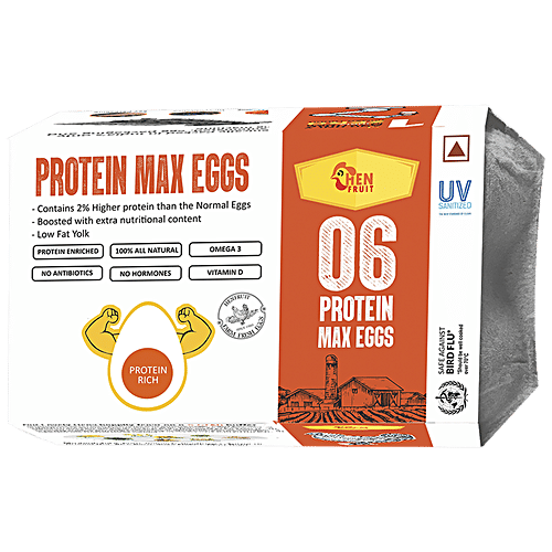 HenFruit Eggs - Protein Max, Premium, No Antibiotics, All Natural, 6 pcs  