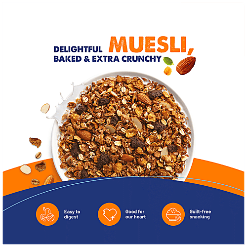 Buy Fit & Flex Baked Muesli Choco Almond Cookie Delights, Extra
