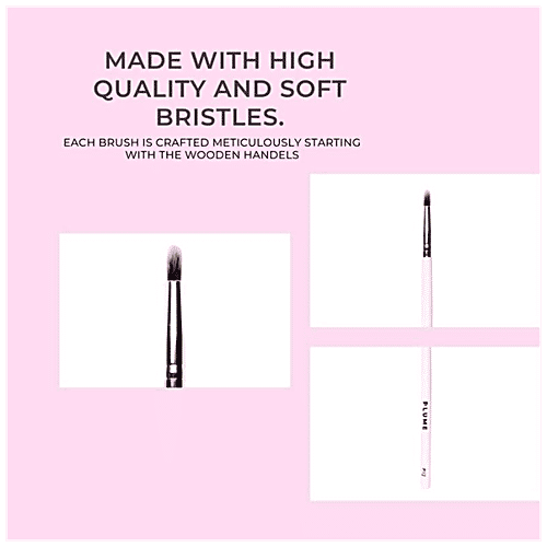 Plume Small Pencil Smudger/Smokey Eye Brush - For Flawless Makeup Application, 1 pc P-12 