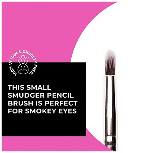 Plume Small Pencil Smudger/Smokey Eye Brush - For Flawless Makeup Application, 1 pc P-12 