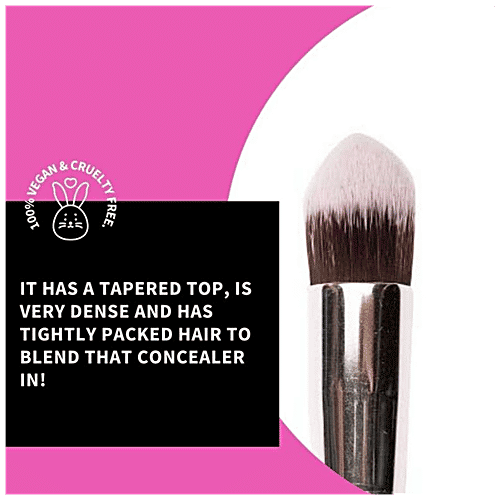 Buy PLUME Professional Dense Tapered Concealer/Foundation Brush For