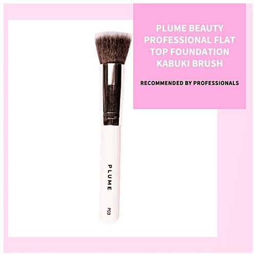 Buy PLUME Professional Flat Top Foundation Kabuki Brush For Flawless