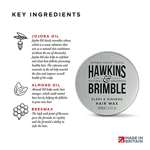 Hawkins & Brimble Hawkins & Brimble Molding Hair Wax 100ml, 100 ml  