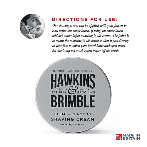 Hawkins & Brimble Hawkins & Brimble Shaving Cream 100ml, 100ml  