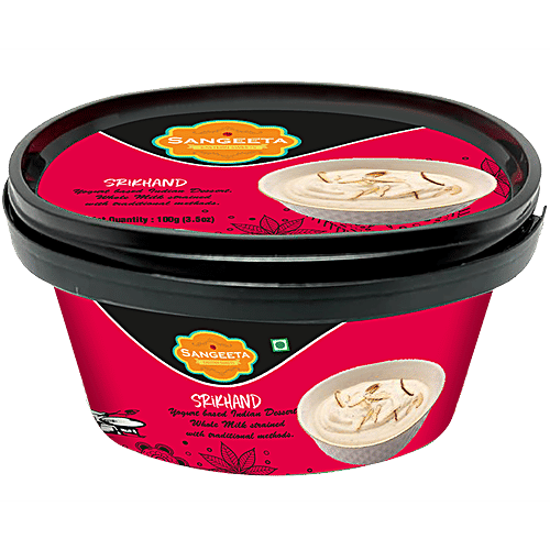 Buy Sangeeta Srikhnd Yogurt Based Indian Dessert, Whole Milk Strained