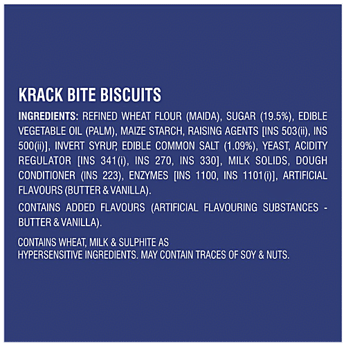 Cremica Krack Bite Biscuits - Sweet & Salty Crunch, Teatime Snack, 400 g